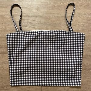 Checkered Sports Bra/Tank Top
